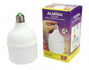 Лампа Almina 30W аккумуляторная лампочка-0