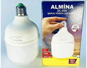 Лампа Almina 30W аккумуляторная лампочка-1