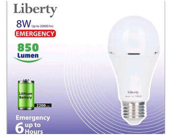 Лампа Liberty 8W аккумуляторная лампочка-0