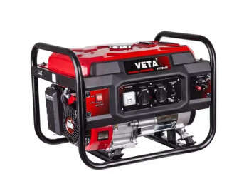 Генератор Бензиновий VETA VT350JE 2.8 кВт 1-фазний + AVR захист -0