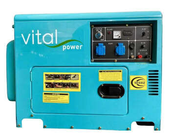 Дизельний генератор VitalPower у кожусі 7 кВт  +Електростартер +AVR-0