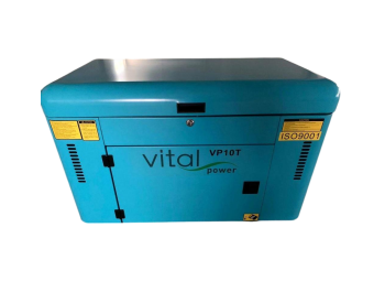 Дизельний генератор VitalPower у кожусі 10 кВт  +Електростартер +AVR-0