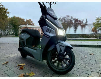 Електроскутер Двомісний Crosser CR22 (2500W, 72V/35Ah) Голубий-2