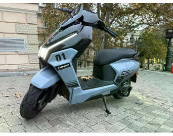 Електроскутер Двомісний Crosser CR22 (2500W, 72V/35Ah) Голубий-6