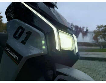 Електроскутер Двомісний Crosser CR22 (2500W, 72V/35Ah) Голубий-7