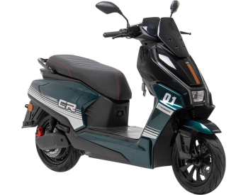 Электроскутер Двухместный Crosser CR22 (2500W, 72V/35Ah) Зеленый-0