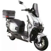 Электроскутер Двухместный Crosser V1 (2000W, 72V/23Ah) +Кофр-багажник Белый 