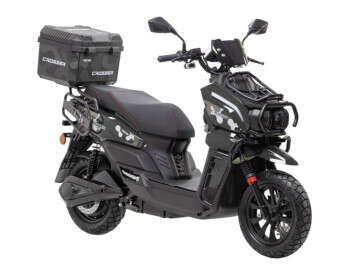 Електроскутер Двомісний Crosser CR-21 (2500W 76.8V/40Ah) Чорний-0