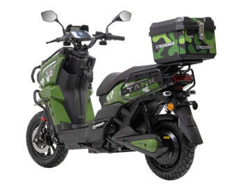 Электроскутер Двухместный Crosser CR-21 (2500W 76.8V/40Ah)  Зеленый -10