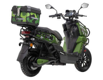 Электроскутер Двухместный Crosser CR-21 (2500W 76.8V/40Ah)  Зеленый -12