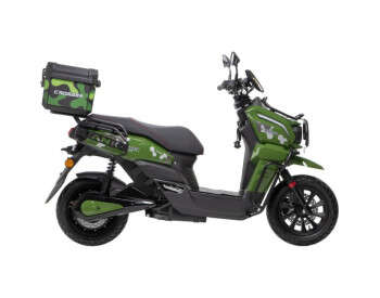 Электроскутер Двухместный Crosser CR-21 (2500W 76.8V/40Ah)  Зеленый -7