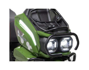 Электроскутер Двухместный Crosser CR-21 (2500W 76.8V/40Ah)  Зеленый -6