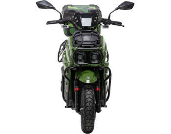 Электроскутер Двухместный Crosser CR-21 (2500W 76.8V/40Ah)  Зеленый -8