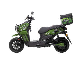 Электроскутер Двухместный Crosser CR-21 (2500W 76.8V/40Ah)  Зеленый -9