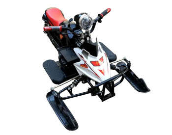 Электроснегоход Crosser S-1 (800W, 48V, 20Ah) на амортизаторах Красный-1