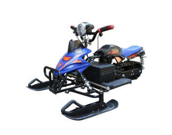 Электроснегоход Crosser S-1 (800W, 48V, 20Ah) на амортизаторах Синий-0