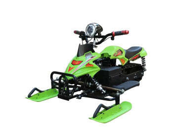 Электроснегоход Crosser S-1 (800W, 48V, 20Ah) на амортизаторах Зеленый-0