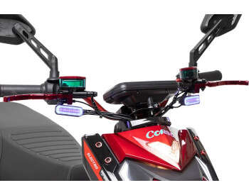 Электроскутер Двухместный Corso Hurricane (2500W 72V/40Ah) Красный-6