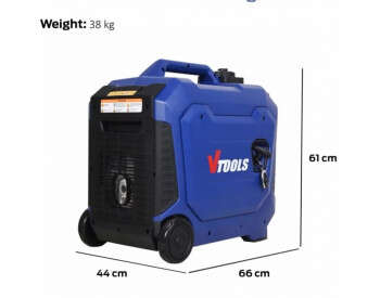 Инверторный Генератор Чемодан VTOOLS VG4750iSR (3,8 - 4,0 кВт) с дисплеем, электростартером, пультом ДУ -2