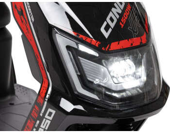 Електроскутер Двомісний Corso CONDOR (1500W 72V/30Ah LiFePO₄) Чорний-4