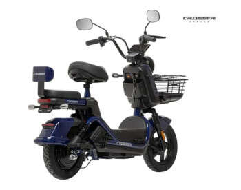 Электроскутер Двухместный Crosser CR2 (800W, 60V, 24ah) Синий-9
