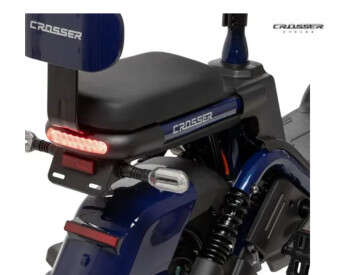 Электроскутер Двухместный Crosser CR2 (800W, 60V, 24ah) Синий-3