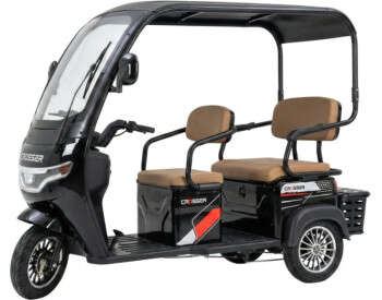 Електроскутер Триколісний Crosser TR7 VAGON (1000W, 72V,24Ah) Чорний-4