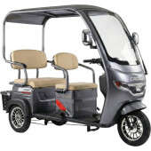Электроскутер Трехколесный Crosser TR7 VAGON (1000W, 72V,24Ah) Серый