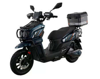 Электроскутер Двухместный Crosser CR-21 (2500W 76.8V/40Ah)  Синий-0