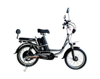 Электровелосипед дувухместный Corso "Powerfull" 20" (1000W,60V,28Ah) +корзина Серый металлик-0