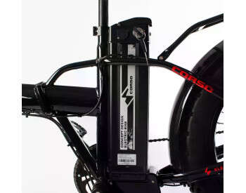 Электровелосипед фетбайк Corso Kraft 20 дюймов (500W 48V 15Ah) Shimano 7 скоростей Черный-4