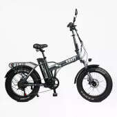 Электровелосипед фетбайк Corso Kraft 20 дюймов (500W 48V 15Ah) Shimano 7 скоростей Черный