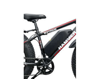 Электровелосипед Hammer Fatbike 26" (1000W 48V 21Ah) Черно- красный-4