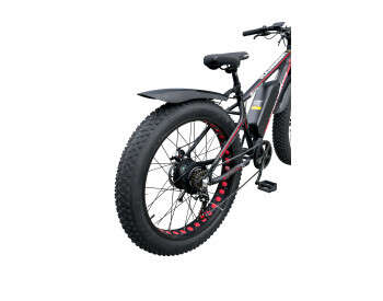 Электровелосипед Hammer Fatbike 26" (1000W 48V 21Ah) Черно- красный-5