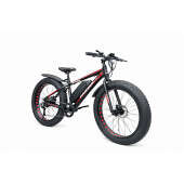 Электровелосипед Hammer Fatbike 26" (1000W 48V 21Ah) Черно- красный