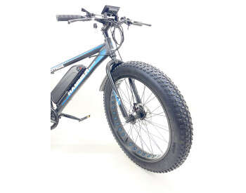 Електровелосипед Hammer Fatbike 26" (1000W 48V 21Ah) Чорно-синій-3