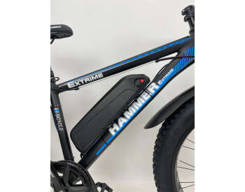Електровелосипед Hammer Fatbike 26" (1000W 48V 21Ah) Чорно-синій-2