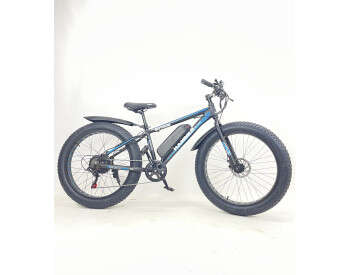 Електровелосипед Hammer Fatbike 26" (1000W 48V 21Ah) Чорно-синій-1