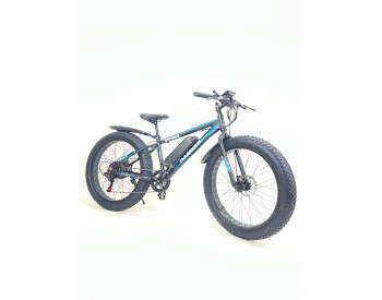 Електровелосипед Hammer Fatbike 26" (1000W 48V 21Ah) Чорно-синій-0