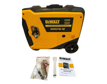 Інверторний бензиновий генератор-валіза з колесами DeWalt DWG70i-SE (7,0 -6.5 кВт) + електростартер-0