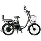 Электровелосипед дувухместный Corso Shadow Pro 22 (800W,48V,20Ah) +корзина Черный 