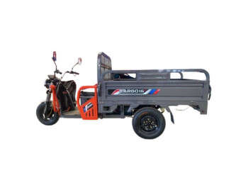 Вантажний триколісний електроскутер-самоскид CROSSER Cargo 13" (1500W 60V, 45Ah) Сірий-2
