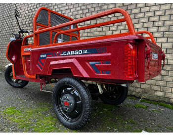 Грузовой трёхколёсный электроскутер-самосвал CROSSER Cargo 12" (1500W 60V, 32Ah) Красный-4