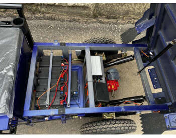 Вантажний триколісний електроскутер-самоскид CROSSER Cargo 13" (1500W 60V, 45Ah) Синій-8