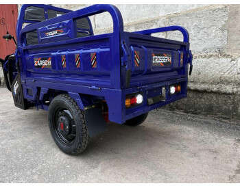 Вантажний триколісний електроскутер-самоскид CROSSER Cargo 13" (1500W 60V, 45Ah) Синій-3