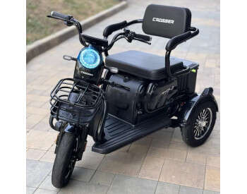 Електроскутер Триколісний Crosser TR1 (600W, 72V, 20Ah) Чорний-5