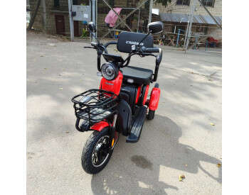 Електроскутер Триколісний Crosser TR1 Pro (1200W, 72V, 24Ah) Червоний-1