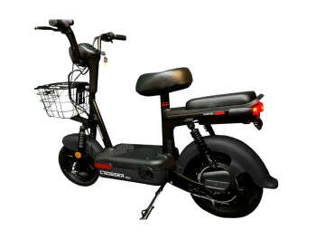 Электроскутер Двухместный Crosser Mini (450W, 48V,12Ah) Черный-1