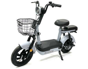 Електроскутер Двомісний Crosser Mini (450W, 48V,12Ah) Сірий-0