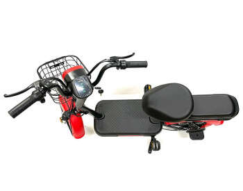 Електроскутер Двомісний Crosser Mini (450W, 48V,12Ah) Червоний-2